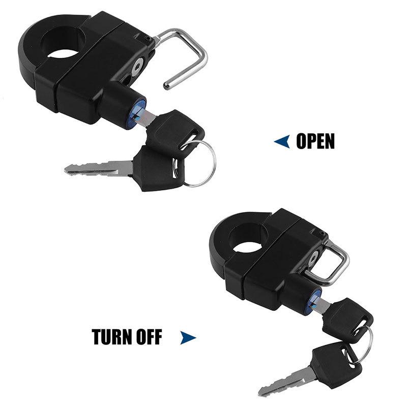 Motorcycle 25mm Handlebars Helmet Lock For  Xl 883 1200