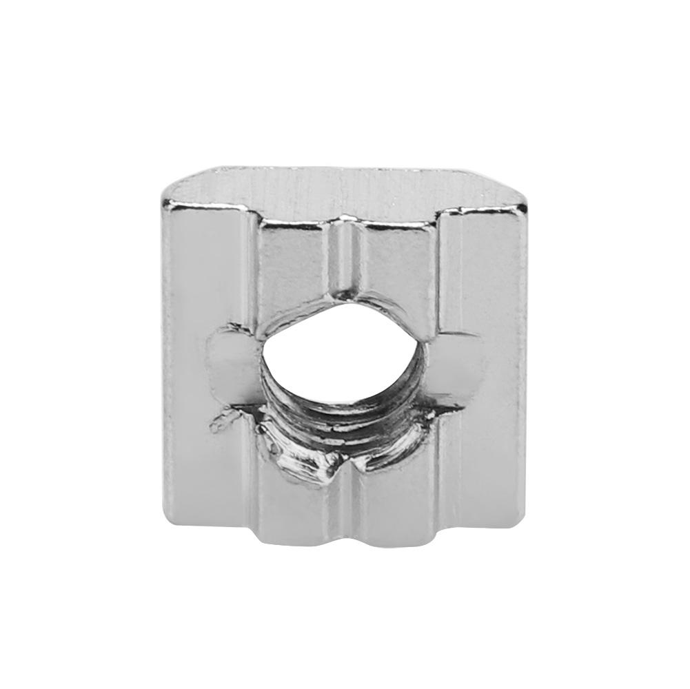 50pcs Carbon Steel Sliding T Slot Nut for 30 Series Aluminum Profile Accessories (M8*16*6)