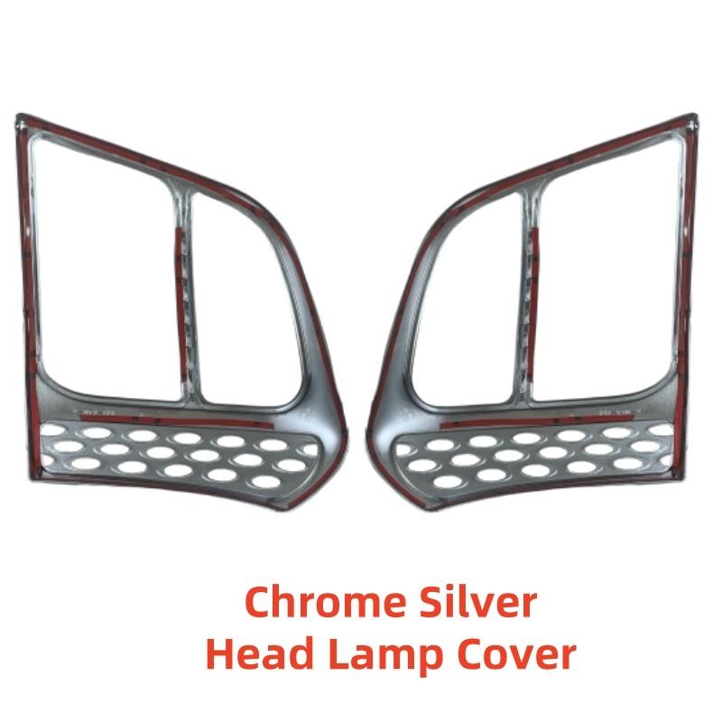Car Upgrade ABS Chrome Car Accessories Plated Head Lamp Cover Trim Paste Style For ISUZU DMAX D-MAX 2003 2004 2005 2006