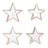 Artisanal Wovens Rattans Picture Frames, Star Picture Holder Home Decoration for 4x6 Photo, Beige for Gifting