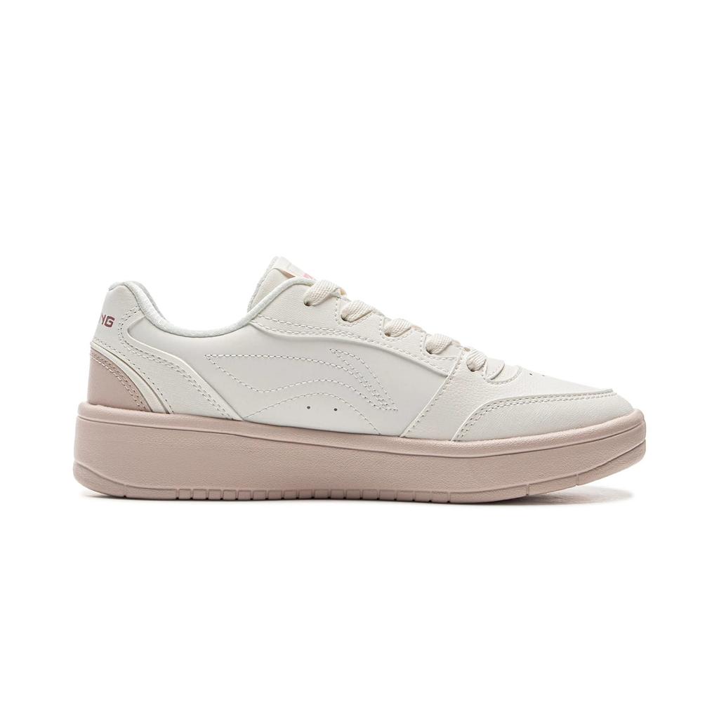 Li Ning Low Top Skateboard Shoes Women's Mist White Silent Purple AGCV108-4
