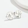 Korean Style Winter Gift Set: Women's Cartoon Boots, Geometric Earrings, and Fashion Hat