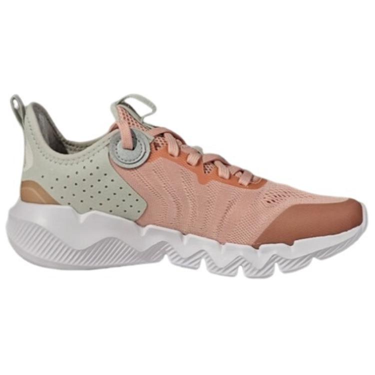 Li-Ning Sports Lifestyle Series Simple Fashion Comfortable Non-Slip Wear-Resistant Low-Top Casual Shoes Women Casual Shoes Peach Pink AGLU238-3
