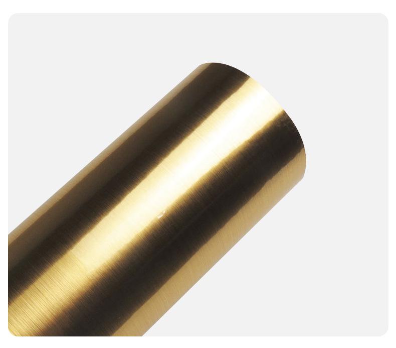 Double-Sided Brushed Gold/Silver Thickened Outdoor Engraving Adhesive Decorative Sticker
