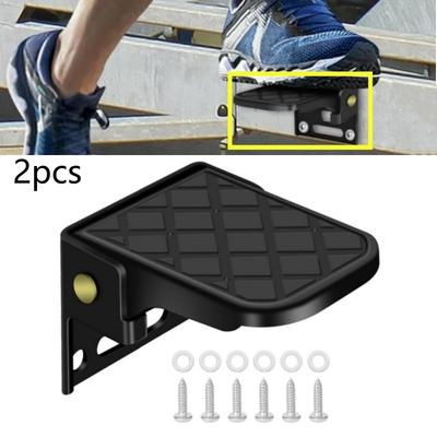 2 STuks Opvouwbare Laadbak Stap met Schroeven Antislip Voor Boot Trailer Bumper Pick-up Truck Achterklep Ladder Campers RV Accessoires