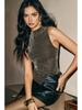 Women's Rhinestone Slim-Fit Sleeveless Summer Top