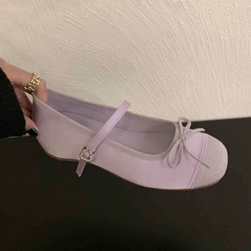 Moda Bailamos 2025 Nowe Damskie Baleriny Panie Casualowe Buty Mary Jane Miękka Podeszwa Buty Wizytowe Outdoor Okrągły Nosek Baleriny