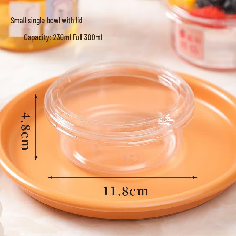 Disposable Round Plastic Salad & Fruit Containers 100 Count