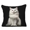 Sofa Pillow Pillowcase Skin-friendly Short Plush Cute Animal Cat Pillow Cover Living Room Cushion Cover Without Core