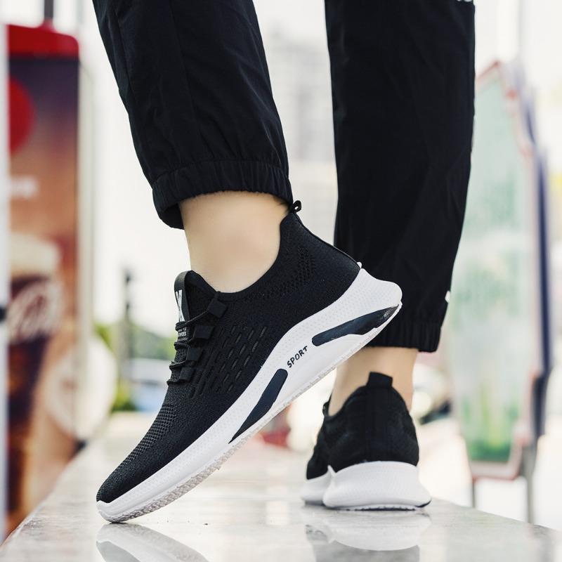 Men's Shoes Flyknit Mesh Breathable Casual Shoes Sports Shoes