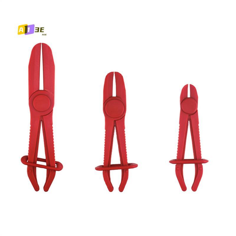 A03E-3PCS/Set Car Flexible Hose Clamps Pliers Kit Clamp Sealing Brake Fuel Line Cut Off Clamp Car Water Pipe Repair Fix Tools