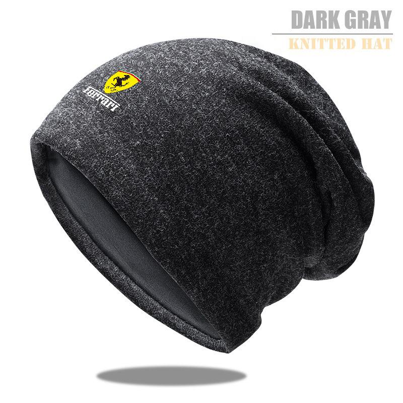 Men's Women's Hip Hop Cap Unisex Beanie Knitted Hat Fleece-lined Windproof Hats For Ferrari F430 Stradale 458 488 599 612 F8 F12