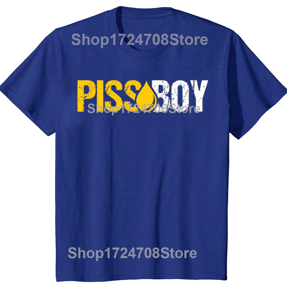 Funny Piss Boy Graphic T-shirts Men Women's Fashion Casual Tshirt 100% Cotton Loose Oversized Pissing Bdsm T Shirt