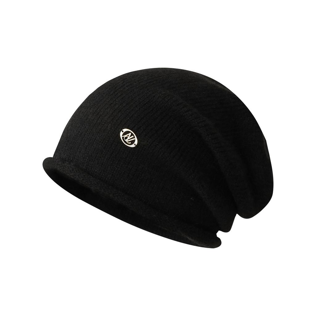 Warm Ear protecting and Cold Hats for Men and Women Fashionable and Versatile Knitted Pile Hats  Face Showing Small Curled Edge Woolen Hats