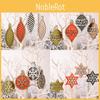 Handcrafted Decorative Christmas Wooden Ornaments In Vibrant Colors For Festivities
