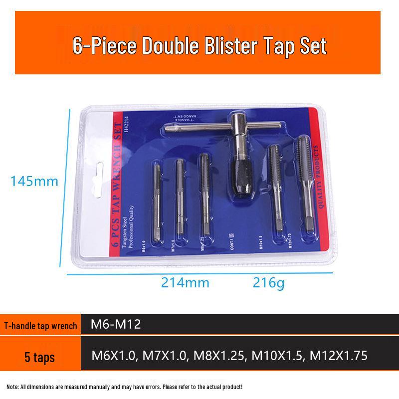 Multi-Spec Tap & Die Set: 12, 20, or 40 Pieces