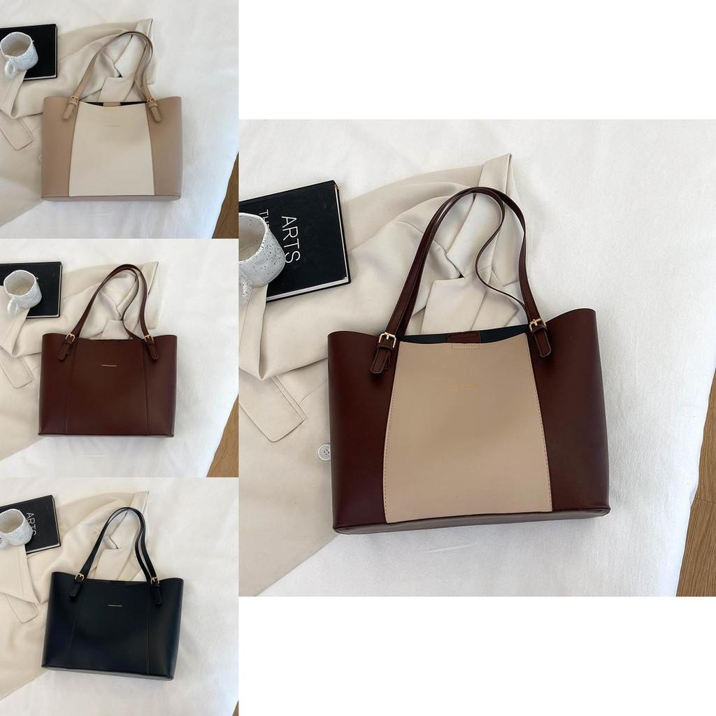 Stylish Large Capacity Black Pu Tote Bag For Women Trendy Street Fashion