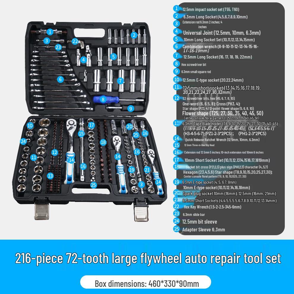 Shangjiang Multi-function Ratchet Wrench and Spark Plug Socket Set for Car Maintenance