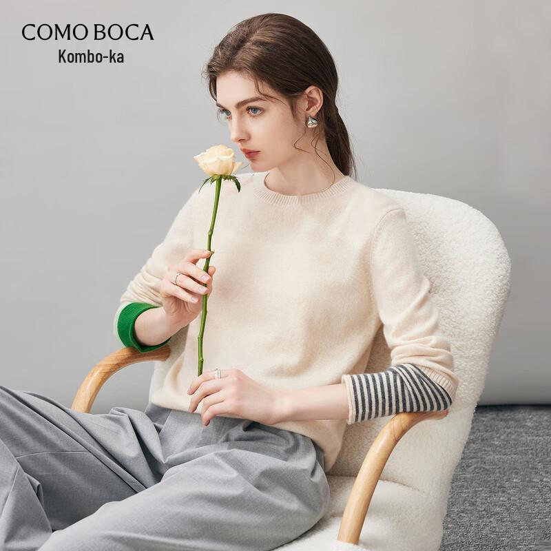 

Женский кашемировый свитер KEMENG BOKA в стиле колор-блок XL