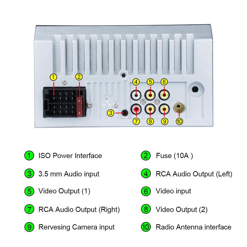 Reakosound 2-Din-Autoradio, 7 Zoll, HD, Autoradio, Multimedia-Player, 2DIN, Touchscreen, Auto-Audio, Autoradio, MP5, Bluetooth, USB, TF, FM, Kamera, 7013