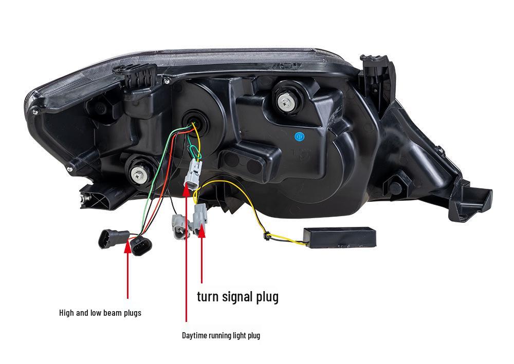LED Lens Flowing Turn Signals for Toyota Fortuner 2010-2015 Headlight Assembly