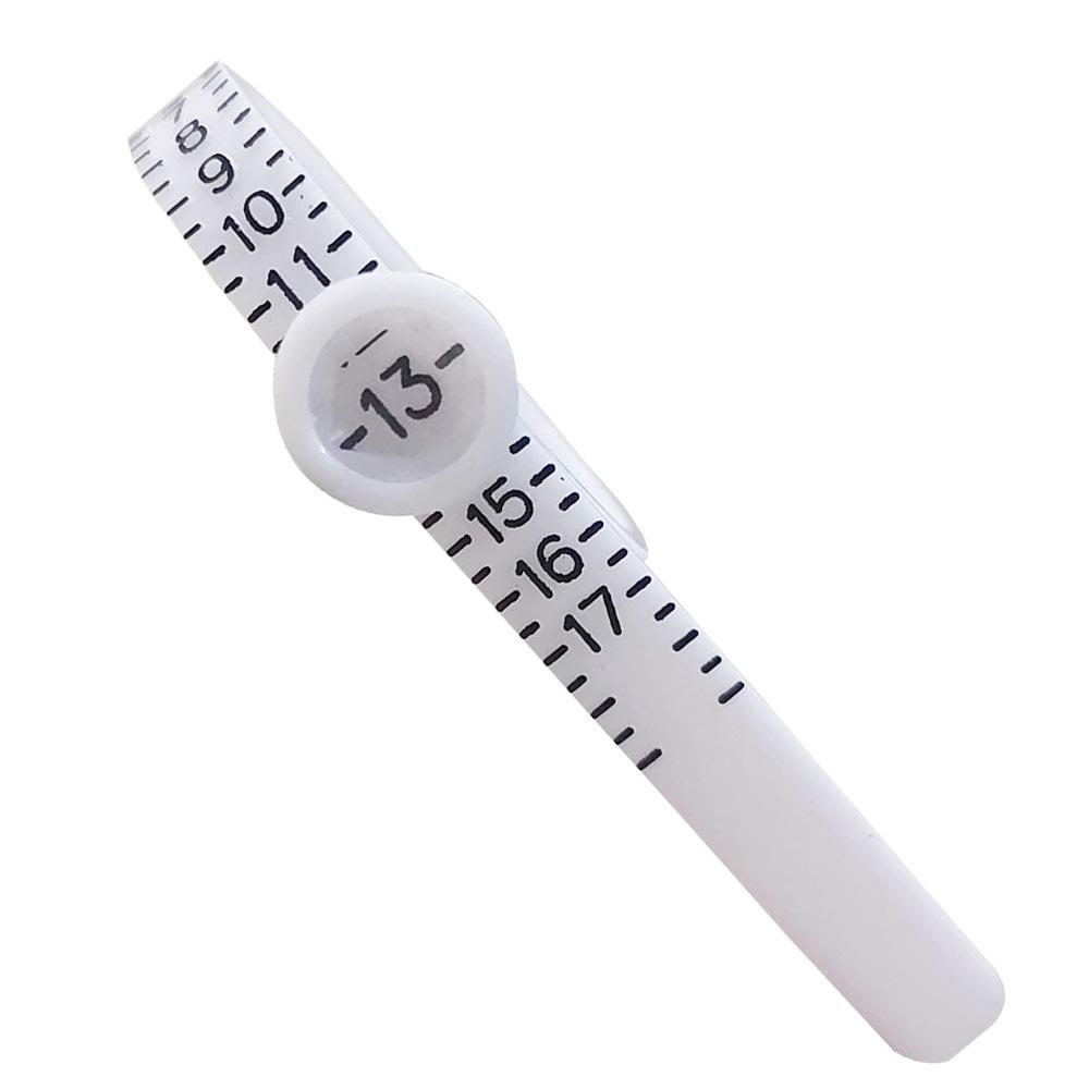 Ring Sizer: Soft Finger Measuring Ruler with Magnifying Glass and US Size Scale