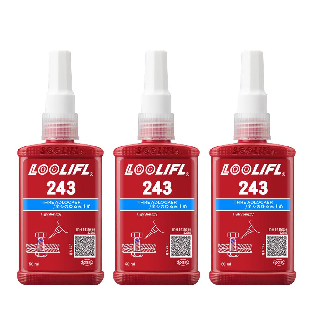 243 Thread Lock Blue Medium Strength Locking and Sealing Nuts Bolts Fasteners and Metal Can Prevent Loosening and Leakage Thread Lock3