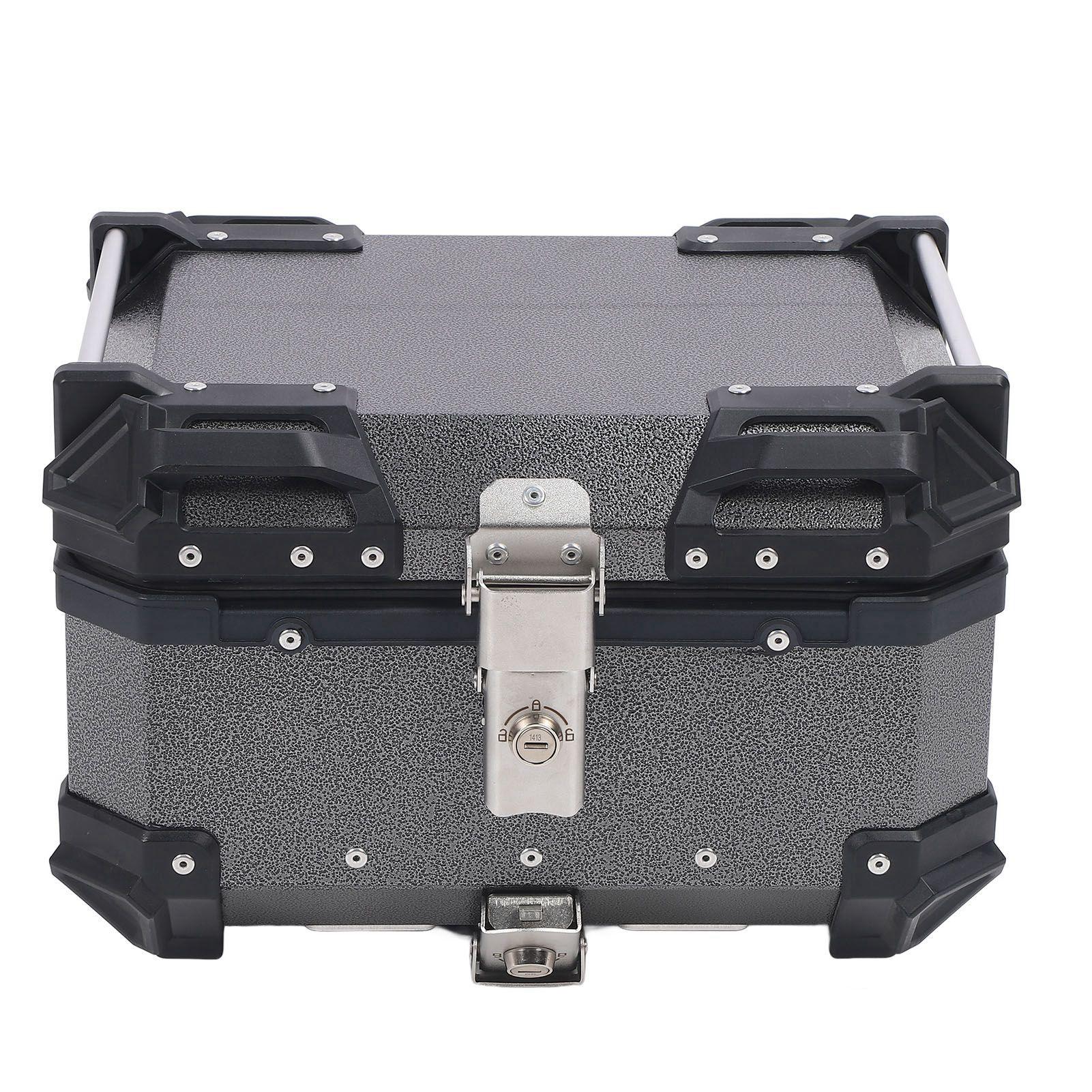 

25L Motorcycle Top Case with Security Lock Waterproofing Aluminum Alloy Quick Release Trunk Top Box for Helmet Luggage