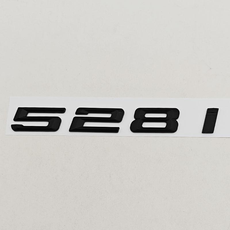 3D Czarny Matowy ABS Logo Litery Samochodowe 528i 530i Naklejka Emblemat na Tylną Klapę Dla BMW Serii 5 530i 530i F10 E60 Akcesoria Tylne