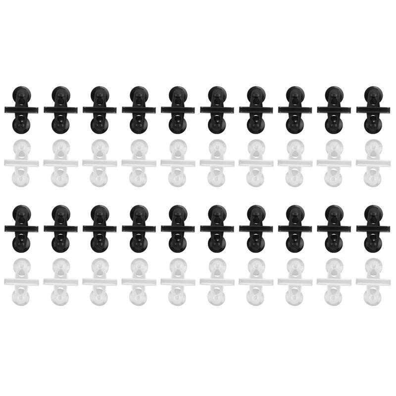 

ABUL-40 Pcs Divider Aquarium Suction Cup Holders For Fish Tanks Glass Cover Separating Divider Support Clip Bracket