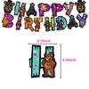34 stk Five Nights at Freddy's festartikler inkluderer kaketopp, ballong, banner