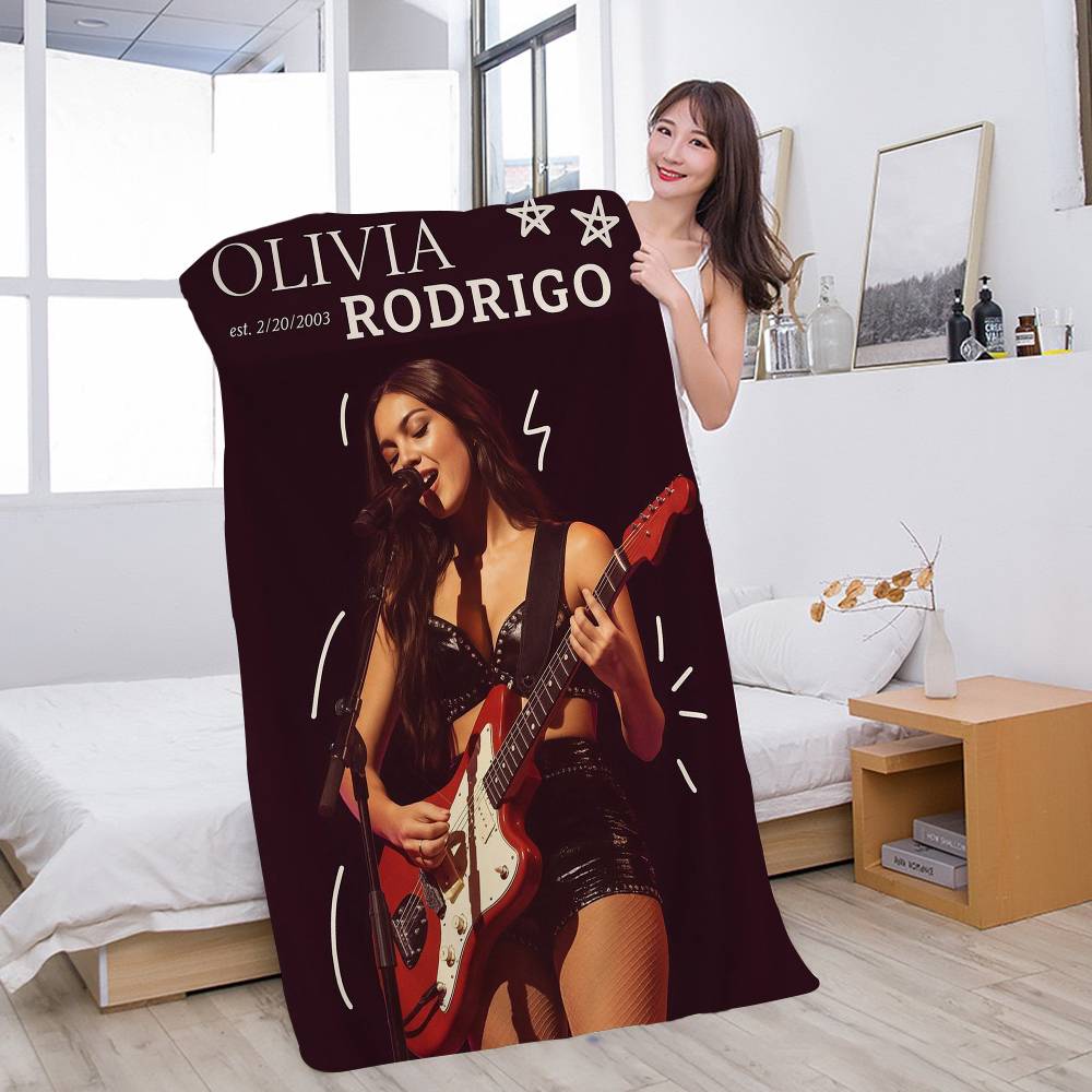 Cantante americana O-Olivia r-Rodrigo Coperta in Microfibra Asciugatura Rapida Asciugamani da Spiaggia Stampa Oversize Super Asciugamano da Piscina
