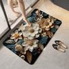 Polyester Foot Pad 3D Flower Bathroom Mats New Floor Mat  Kitchen Rug