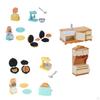 Dollhouse Scene Role Baking Waffle Oven Grill for