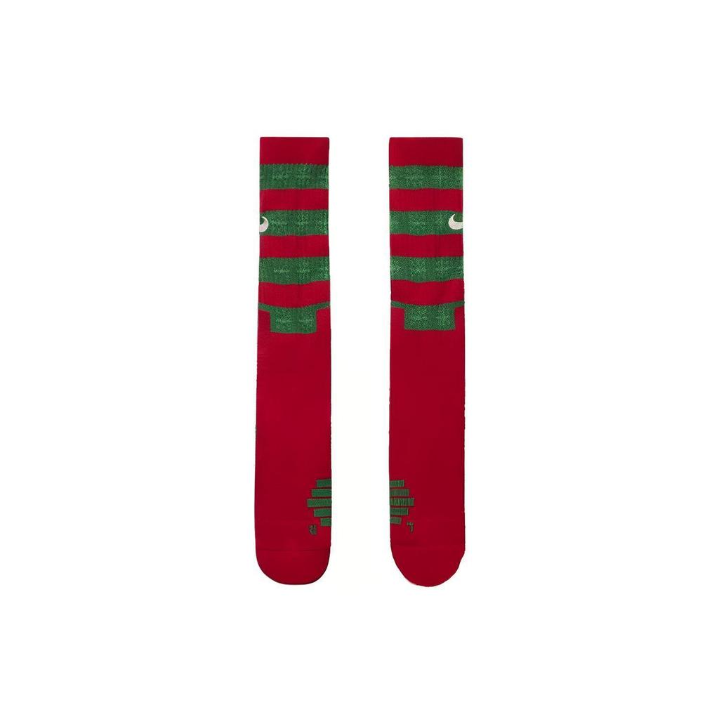 Nike Knee High Socks Unisex 1 Pack Christmas Red (Unisex) Basketball Socks DA5097 657