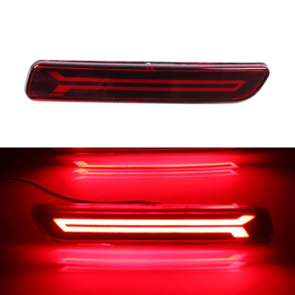Car Flashing 2PCS For Suzuki Ertiga Ciaz Vitara S-Cross SX4 Splash Car Led Brake Lights Rear Bumper Lamp Reflector Tail Lamp