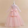 4-14 Jahre Tüll Spitze Blumenmädchen Kleid Kostüm Kinder Braut Ballkleid Prinzessin Kleid für Mädchen Hochzeit Party Erstkommunion Kleid