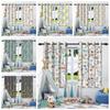 2Pcs Blackout Curtains Fresh Flowers Plants Leaf Bedroom Living Room Darkening Thermal Insulated Grommet Window Curtain Drape