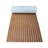 Foam Marine Decking Mat with Adhesive Underside, High-Density Cushioning and Grooved Texture for Direct Placement
