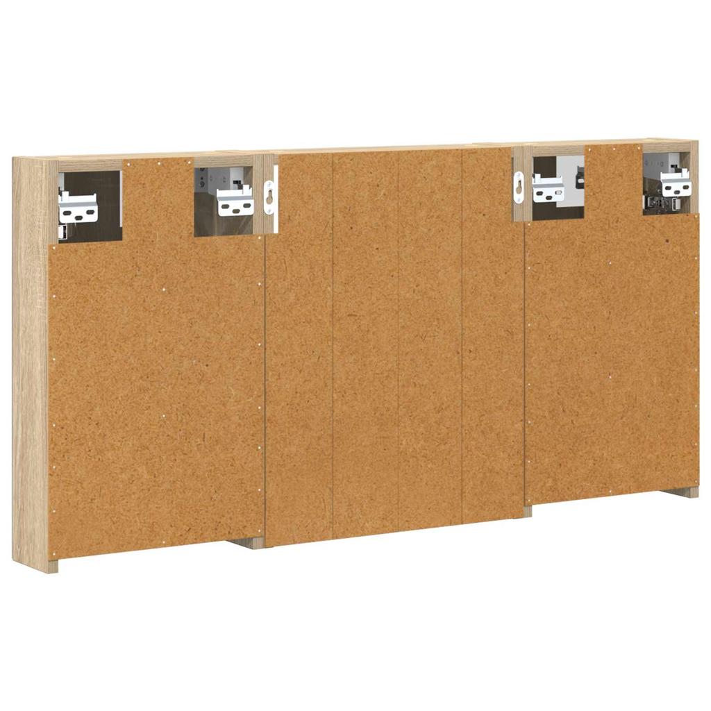 Bathroom Cabinet Set 3 Pcs 100 X 10.5 X 50 Cm Particleboard