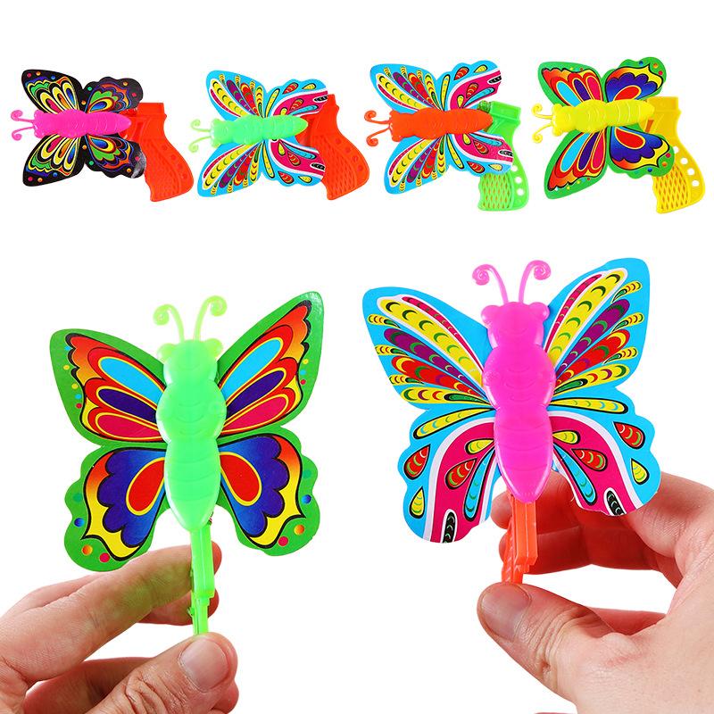 

10Pcs Jumping Butterfly Toys Colorful Launcher For Children s Day Baby Birthday Party Favors Gift Pinata Filler Treat Bag one size