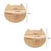 Katzen Kletterregale Wandmontierte Katzenhängematte und Stufen Lauf- und Sprungplattform für Holzmöbel Kätzchen Spielen und Schlafen