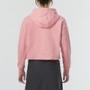 Under Armour Side Logo Woven Training Hoodie Women Hoodies Pink 1366953-655