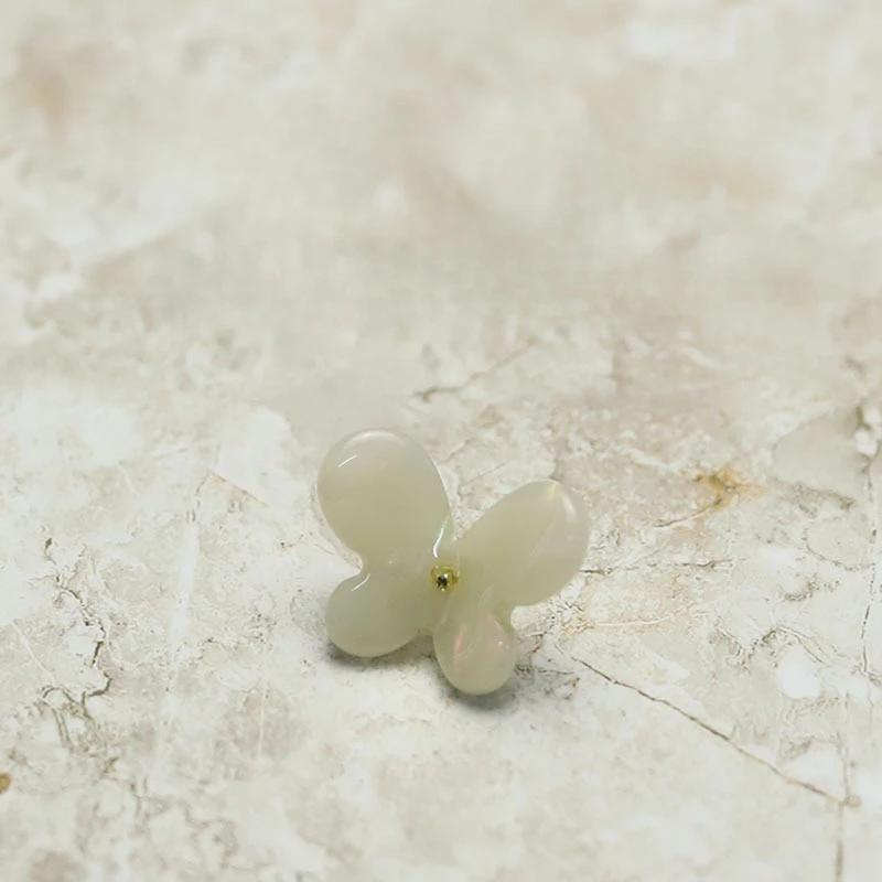 10pcs Creative Butterfly Buttons 12.5/19mm Smooth Resin Butterfly Shank Buttons Woman's Clothes Buttons