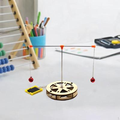 DIY Wooden Science Experiment Kit Building Toy Learning Toys Solar Powered Rotating Bell Educational