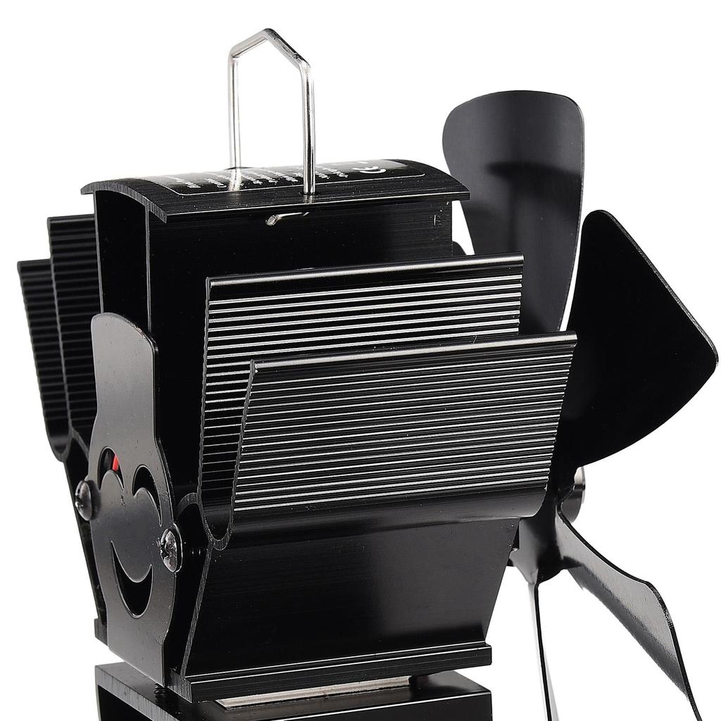 Stove Fan 6 Blade Mini Fireplace Fan Heat Powered Wood Stove Fan