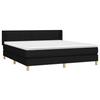 Sommier à lattes avec matelas - Maison Exclusive - Noir - 160x200 cm - Tête de lit réglable
