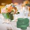 Green Round Floral Foam Blocks, Wet & Dry Florist Bricks for Fresh & Artificial Flowers, DIY Wedding Birthday Party Flower Decoration