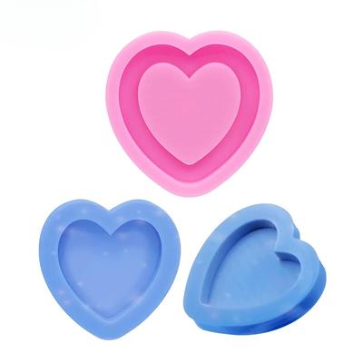 Wewnętrzny rozmiar 1 cm jest głęboki Błyszczący w kształcie serca Kawaii Shaker Silikonowa forma biżuteria Żywica Polimerowa forma do gliny Forma silikonowa do ciasta