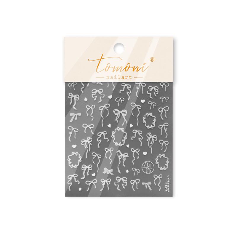 

Tomoni Tough & Thin Japanese Nail Stickers: Popular Children s Bow Nail Art Decals